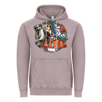 Vintage Zinc All American Girl Vintage Hoodie - FaDigitalArtStudio