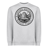 Heather Grey radford university Heavyweight Sweatshirt - artisFamous
