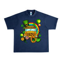 Navy St. Patrick's school bus Urban Heavy Tee - OliviaCreatesArt