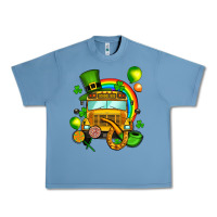 Pebble Blue St. Patrick's school bus Urban Heavy Tee - OliviaCreatesArt