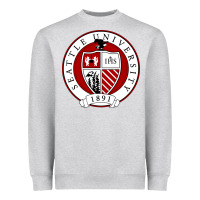 Heather Grey seattle university Heavyweight Sweatshirt - artisFamous