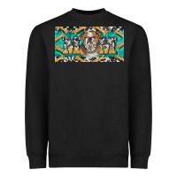 Black english bulldog mom  license plate template Heavyweight Sweatshirt - BarkalooDesign