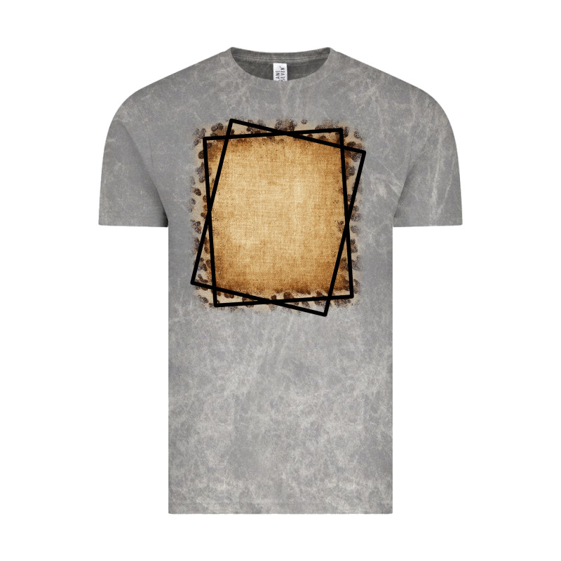 Burlap And Leopard  Black Frame Vintage Tee by CowCowDesign | Teevron
