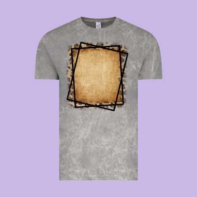 Burlap And Leopard  Black Frame Vintage Tee Designed By Cowcowdesign