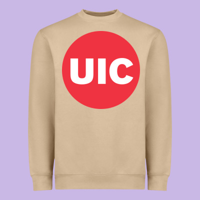University Of Illinois At Chicago Circle Heavyweight Sweatshirt Designed By Artisfamous