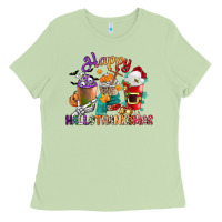 Matcha hallothanksmas coffee cups Ladies Tee - CowGirlArtShop