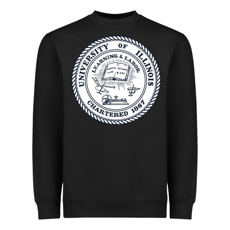 University Of Illinois Heavyweight Sweatshirt by artisFamous | Teevron
