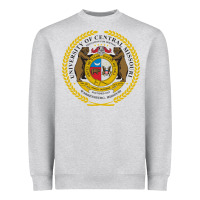 Heather Grey university of central missouri Heavyweight Sweatshirt - artisFamous