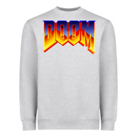 Heather Grey doom video game Heavyweight Sweatshirt - artisFamous