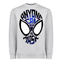 Heather Grey anyone can wear the mask Heavyweight Sweatshirt - artisFamous