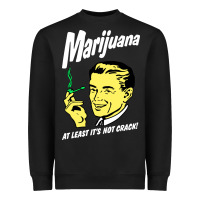 Black smoking marijuana Heavyweight Sweatshirt - artisFamous