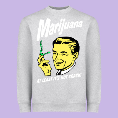 Smoking Marijuana Heavyweight Sweatshirt Designed By Artisfamous
