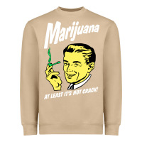 Mushroom smoking marijuana Heavyweight Sweatshirt - artisFamous