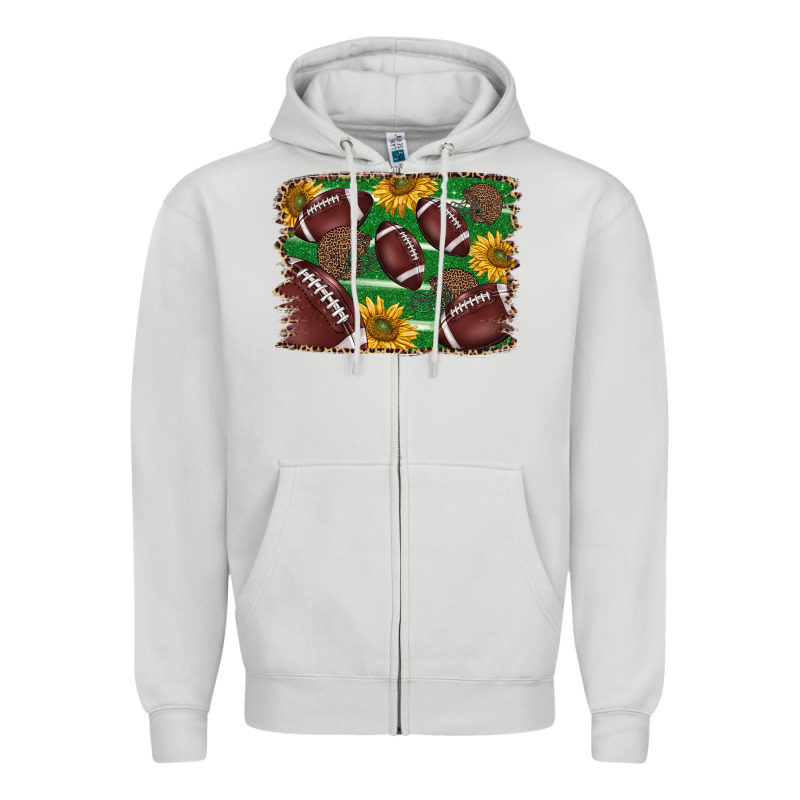 American Football Background Zipper Hoodie by BarkalooDesign | Teevron