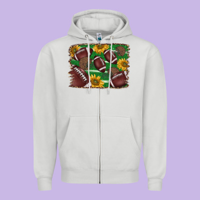 American Football Background Zipper Hoodie Designed By Barkaloodesign