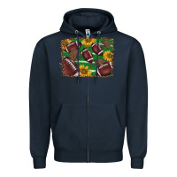 Navy American football background Zipper Hoodie - BarkalooDesign