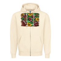 Sandshell American football background Zipper Hoodie - BarkalooDesign