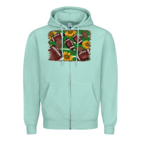 Seafoam American football background Zipper Hoodie - BarkalooDesign