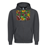 Smoke American football background Zipper Hoodie - BarkalooDesign