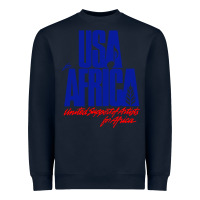 Navy USA Heavyweight Sweatshirt - artisFamous