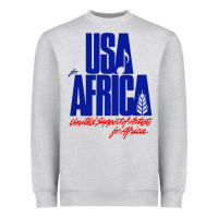 Heather Grey USA Heavyweight Sweatshirt - artisFamous