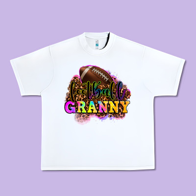 Football Granny Urban Heavy Tee Designed By Oliviacreatesart