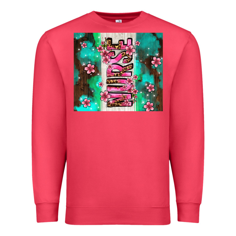 Pink Floral Nurse With Flowers Premium Sweatshirt by AdoDesignShop | Teevron