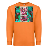 Carrot pink floral nurse with flowers Premium Sweatshirt - AdoDesignShop