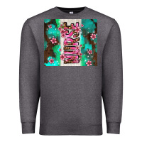 Charcoal Heather pink floral nurse with flowers Premium Sweatshirt - AdoDesignShop