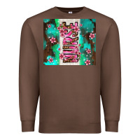 Chestnut pink floral nurse with flowers Premium Sweatshirt - AdoDesignShop