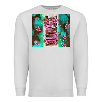 Dove Grey pink floral nurse with flowers Premium Sweatshirt - AdoDesignShop