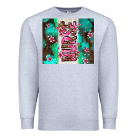 Heather Grey pink floral nurse with flowers Premium Sweatshirt - AdoDesignShop