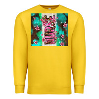 Lemon pink floral nurse with flowers Premium Sweatshirt - AdoDesignShop