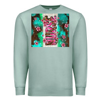 Seafoam pink floral nurse with flowers Premium Sweatshirt - AdoDesignShop