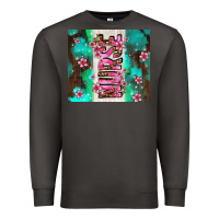 Smoke pink floral nurse with flowers Premium Sweatshirt - AdoDesignShop