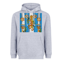 Heather Grey shalom with star of david Heavyweight Hoodie - AdoDesignShop