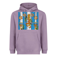 Lavender shalom with star of david Heavyweight Hoodie - AdoDesignShop