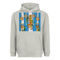 Shalom With Star Of David Heavyweight Hoodie | Teevron