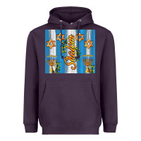 Plum shalom with star of david Heavyweight Hoodie - AdoDesignShop