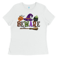 White beware Ladies Tee - CowGirlArtShop
