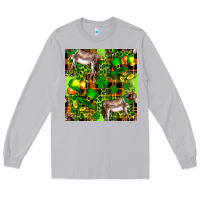 Moon Dust St. Patrick's Donkey With Leprechaun Long Sleeve Tee - FaDigitalArtStudio