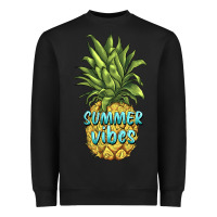 Black summer vibes pineapple Heavyweight Sweatshirt - BarkalooDesign