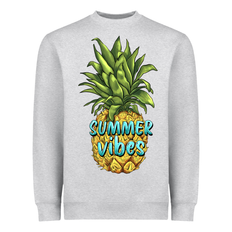 Summer Vibes Pineapple Heavyweight Sweatshirt by BarkalooDesign | Teevron