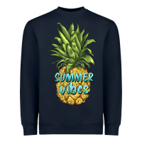 Navy summer vibes pineapple Heavyweight Sweatshirt - BarkalooDesign