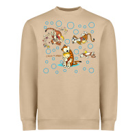 Mushroom calvin and hobbes Heavyweight Sweatshirt - artisFamous