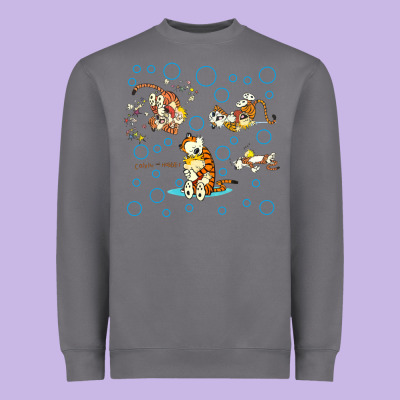 Calvin And Hobbes Heavyweight Sweatshirt Designed By Artisfamous