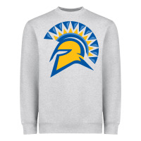 Heather Grey san jose state spartans Heavyweight Sweatshirt - artisFamous