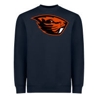 Navy oregon merch tee Heavyweight Sweatshirt - artisFamous