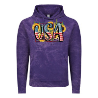 Cloud Purple USA 4th of July Vintage Hoodie - FaDigitalArtStudio