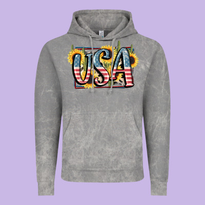 Usa 4th Of July Vintage Hoodie Designed By Fadigitalartstudio